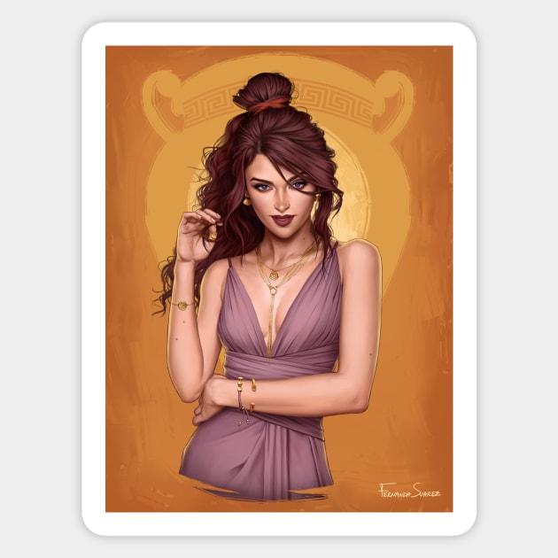 Megara Sticker by fdasuarez